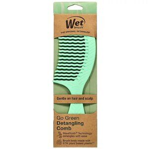 Wet Brush Go Green Detangling Comb - Mint Green - NEW